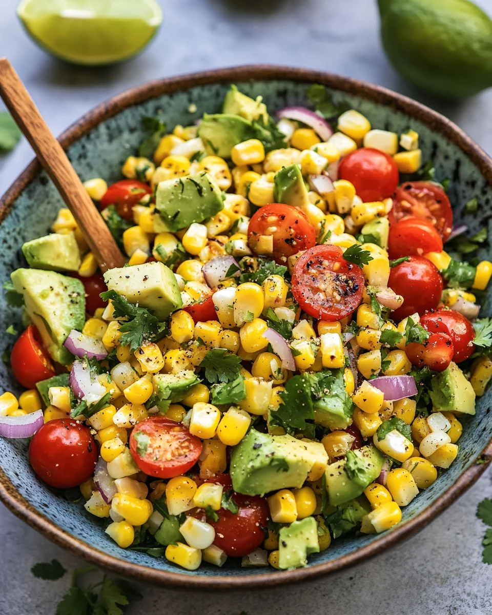 Summer Corn Salad with Avocado