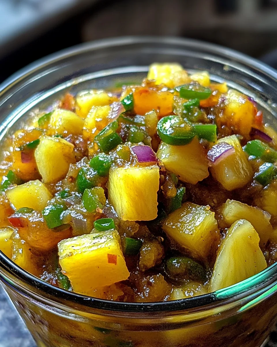 Spicy Pineapple Jalapeño Chutney