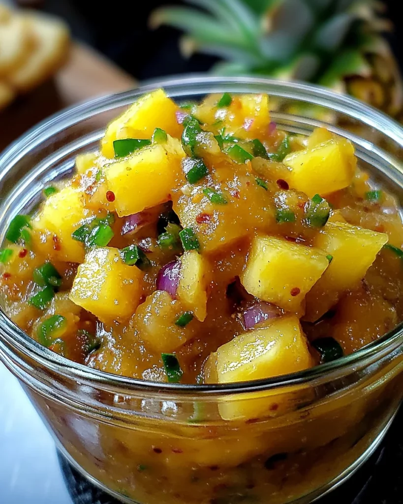 Spicy Pineapple Jalapeño Chutney
