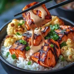 Sriracha Honey Salmon Bowls