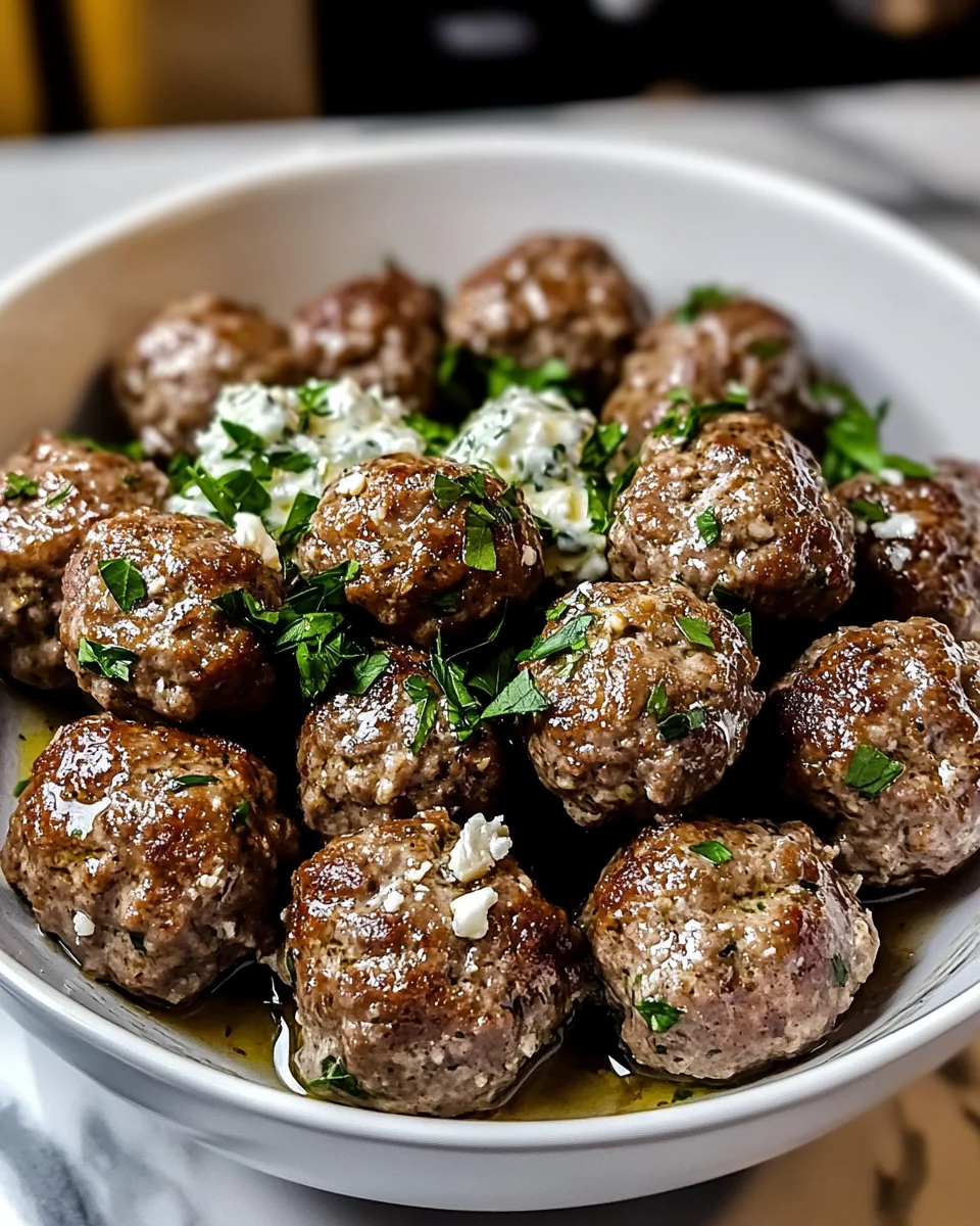 Keto Greek meatballs that will impress your guests!