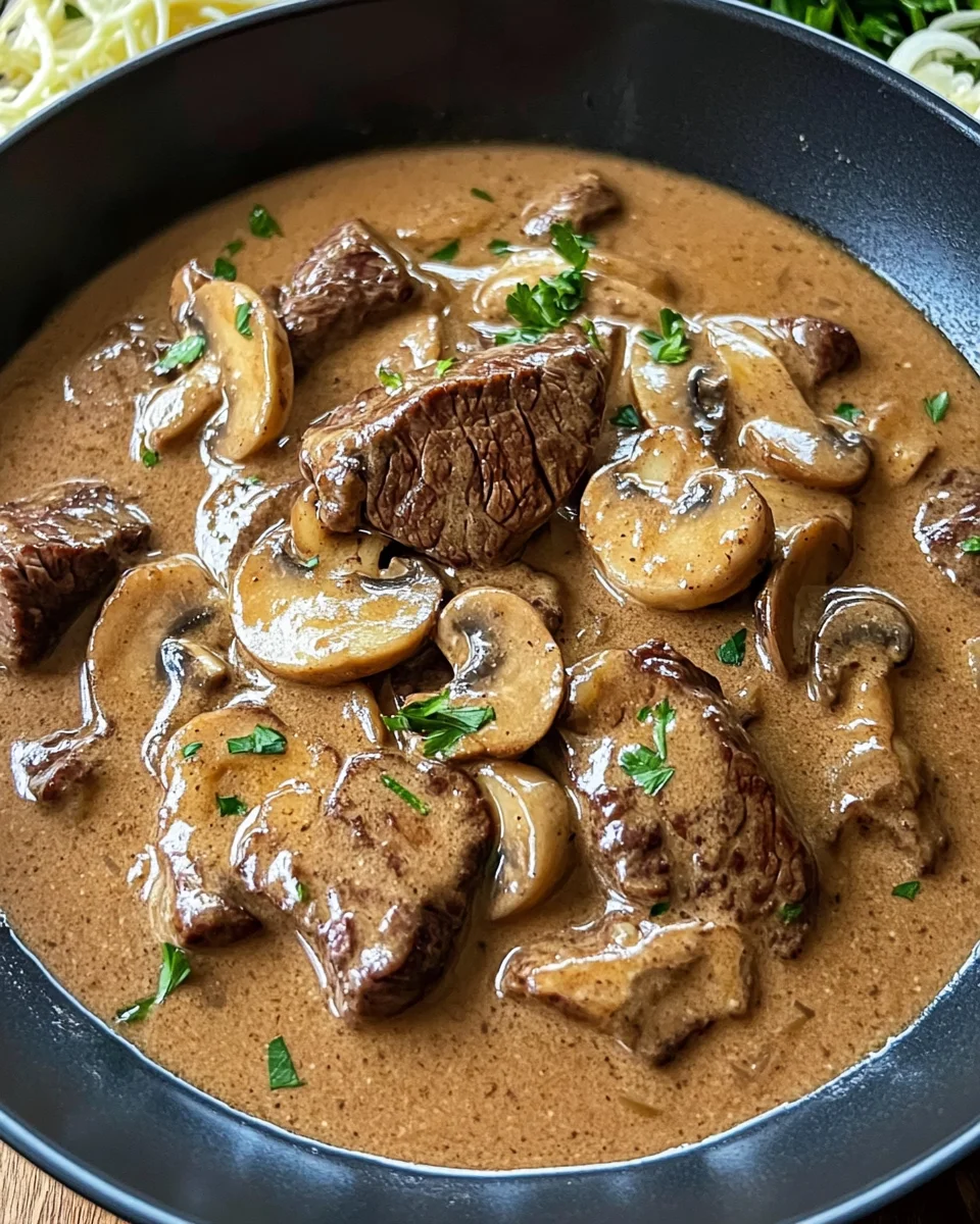 30-Minute Keto Beef Stroganoff
