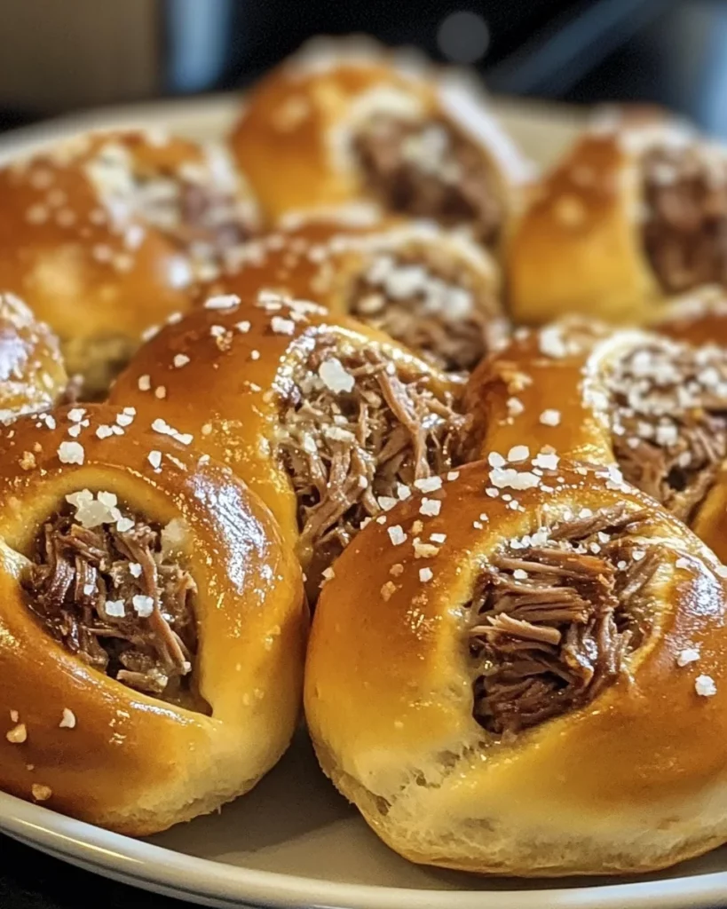 Smoked Brisket & Beer Cheese Pretzel Bombs