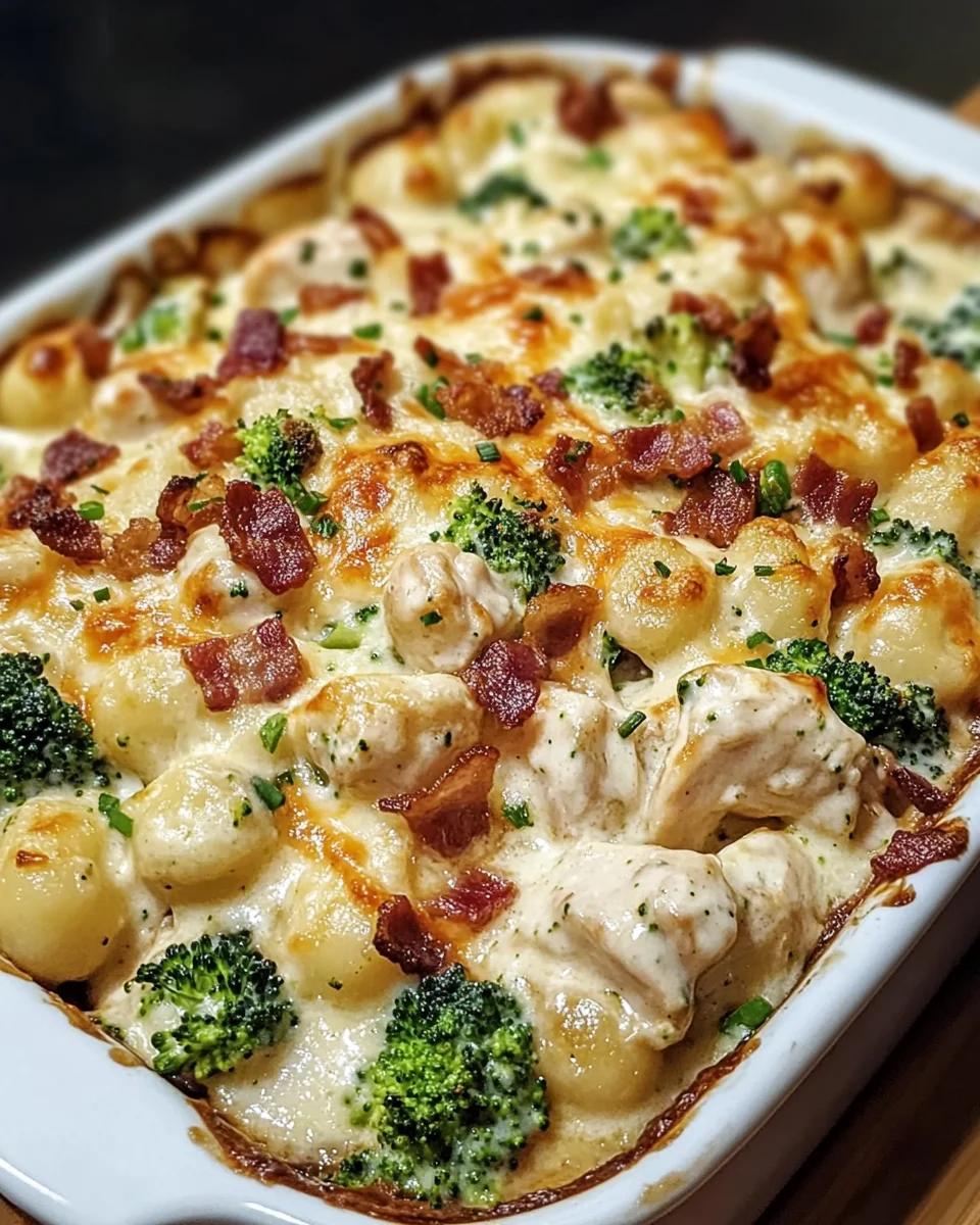Chicken Gnocchi Alfredo Bake: A Comforting Delight!