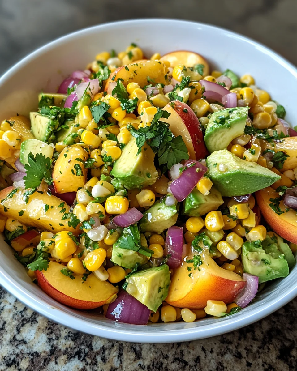 Sweet Corn Salad Peaches: A Refreshing Summer Delight!