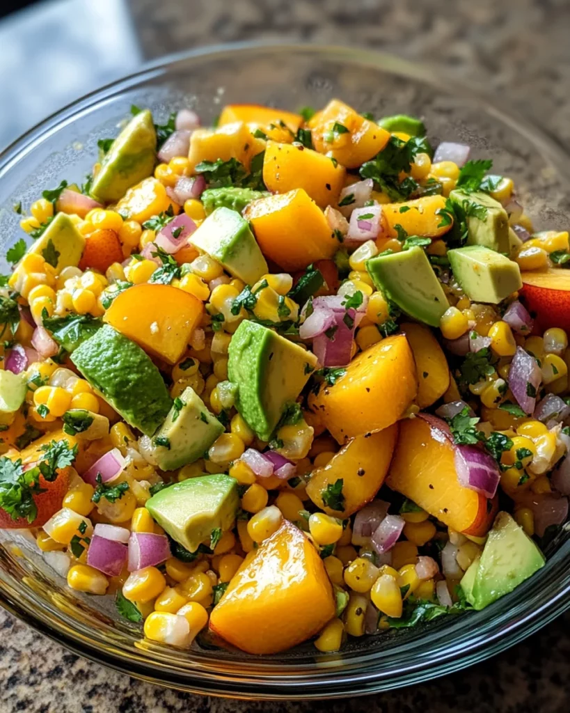 Sweet Corn Salad Peaches: A Refreshing Summer Delight!