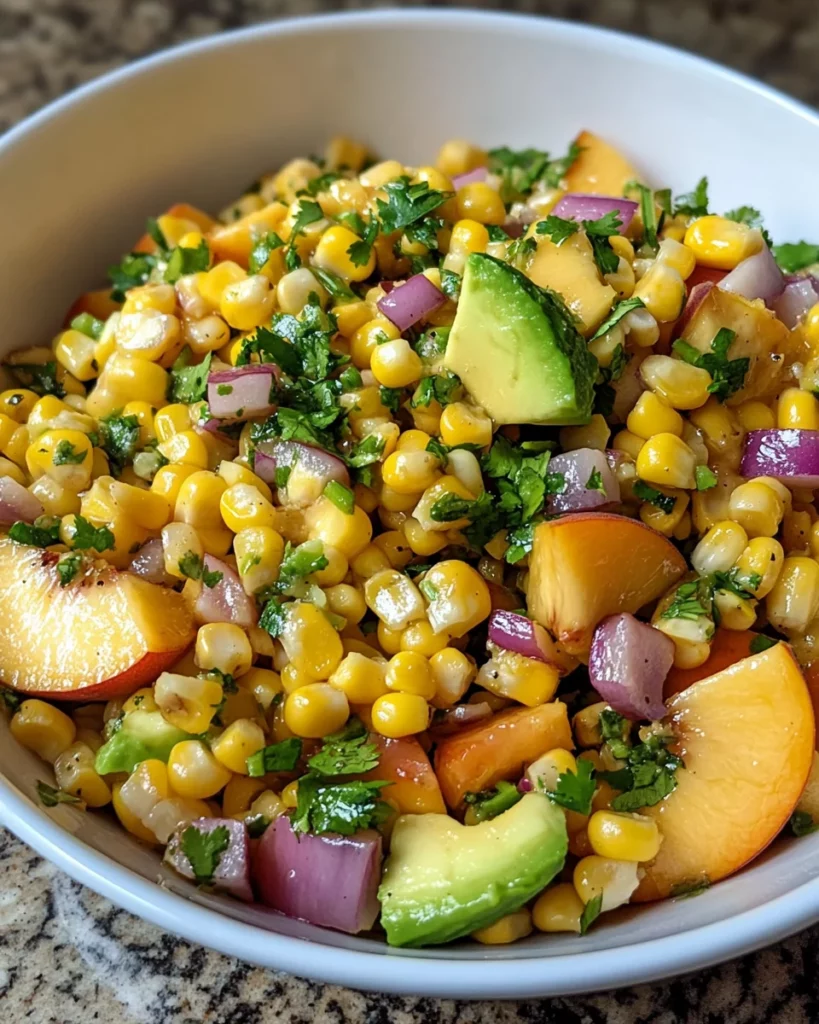 Sweet Corn Salad Peaches: A Refreshing Summer Delight!