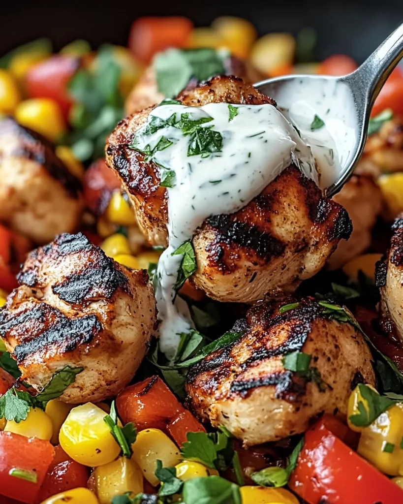 Chipotle Lime Chicken with Corn & Peppers