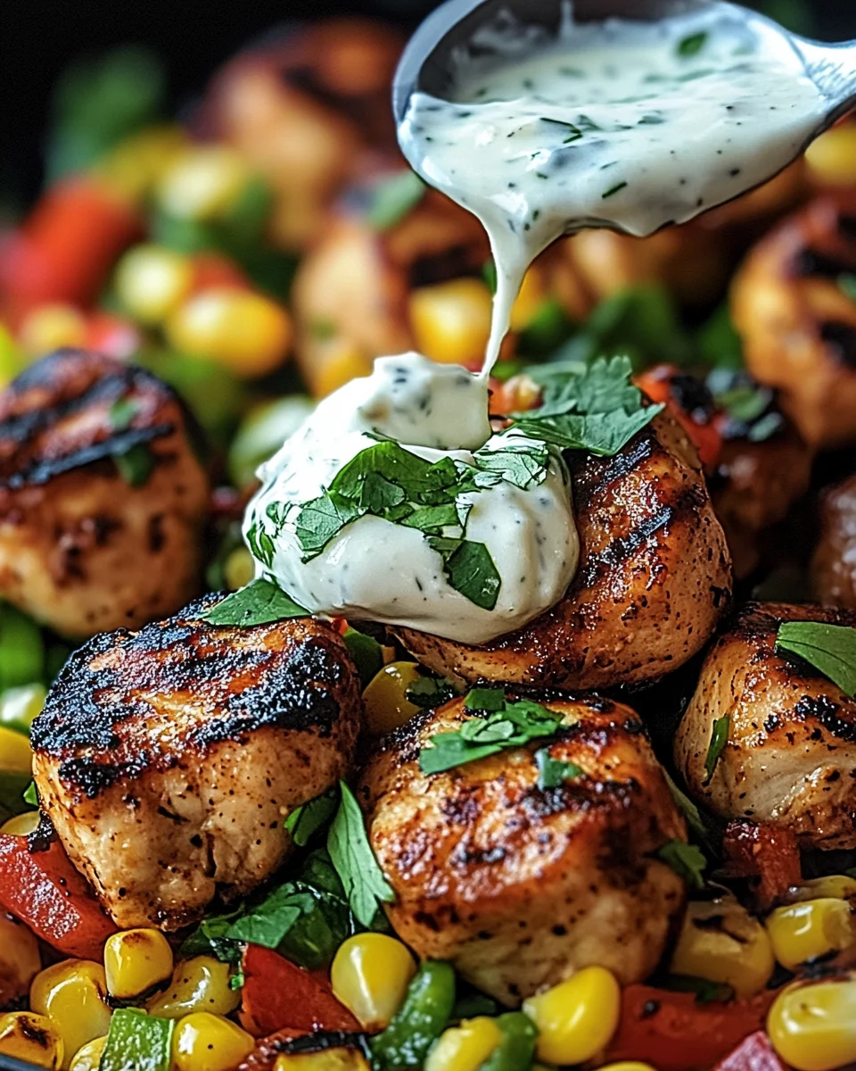 Chipotle Lime Chicken with Corn & Peppers