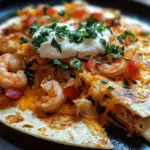 Shrimp and Crab Bomb Nacho Quesadilla