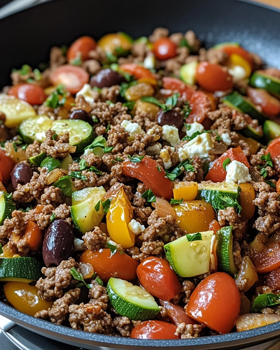 Mediterranean Ground Beef Stir Fry: A Flavorful Twist Awaits!