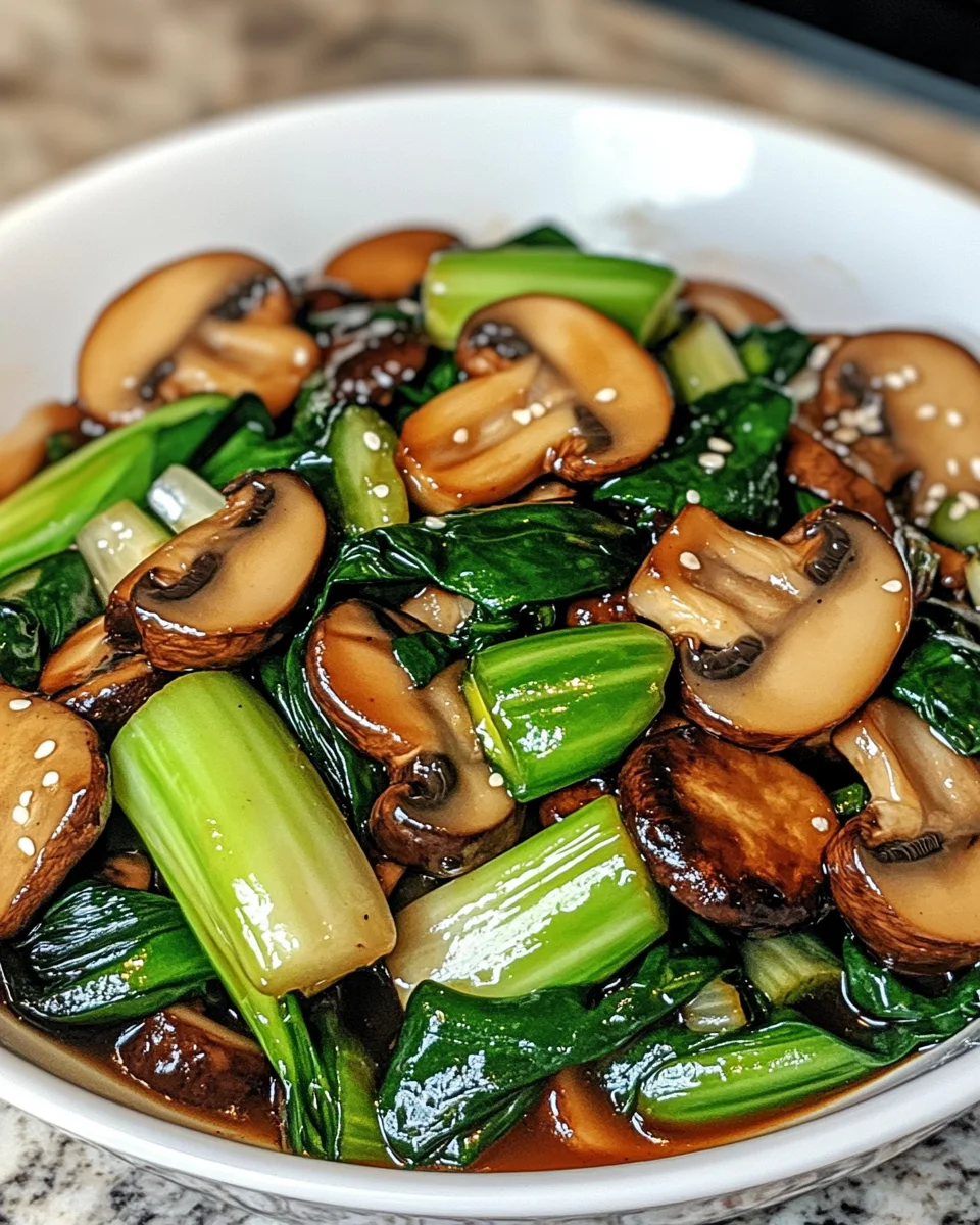 Bok Choy and Mushroom Stir Fry