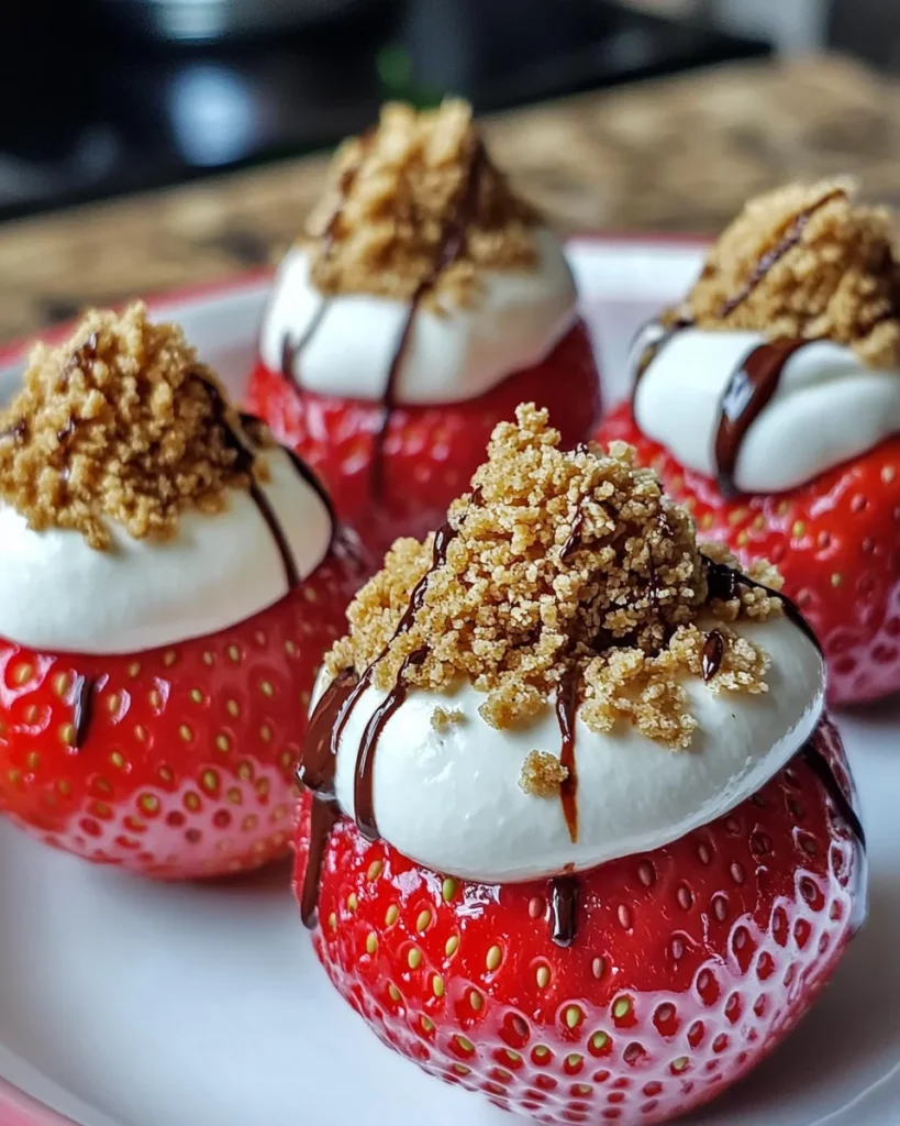Cheesecake Stuffed Strawberries