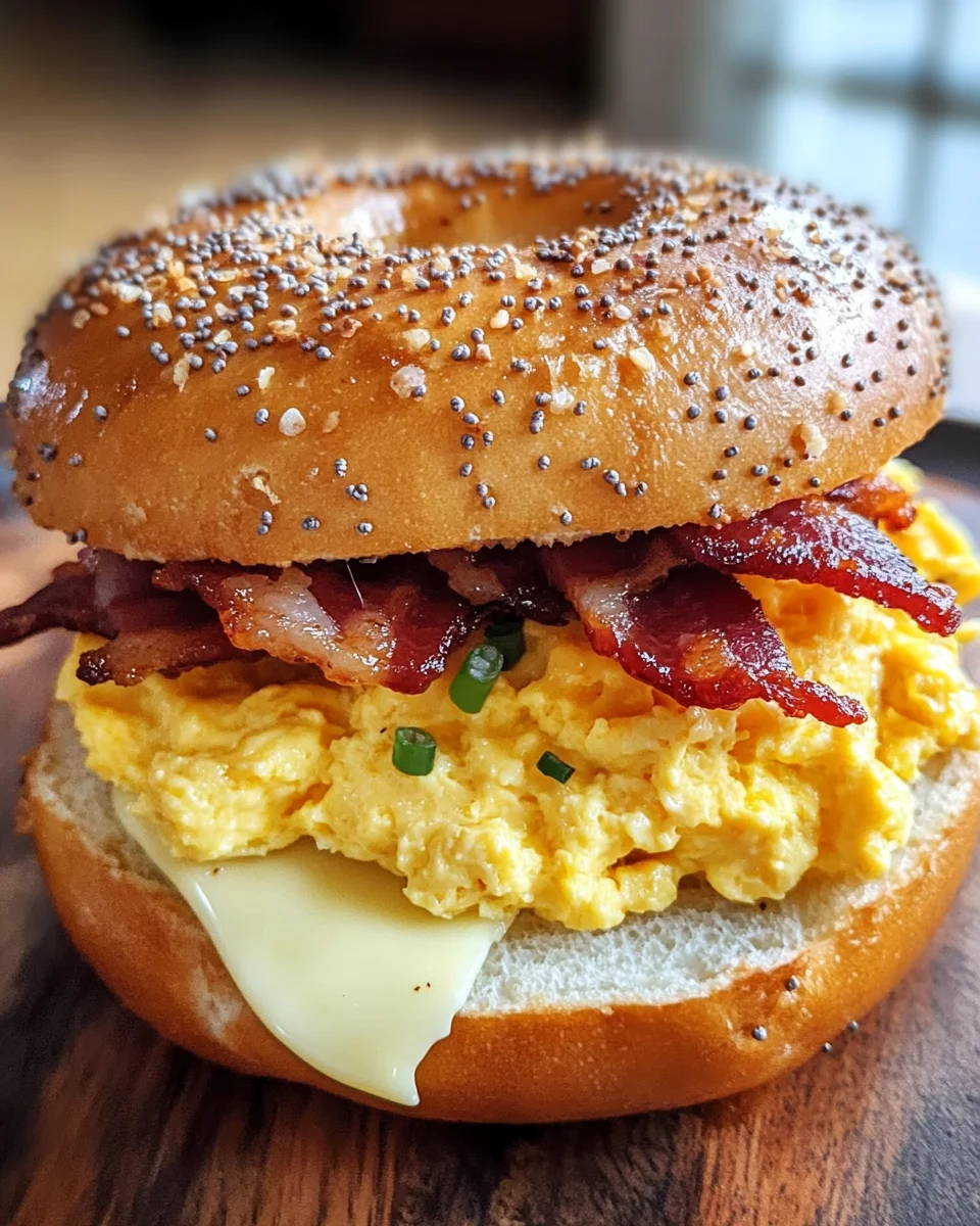 Breakfast Bagel Sandwich