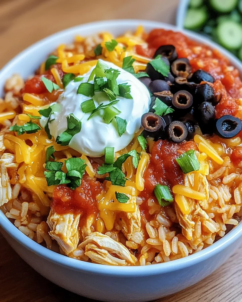 Crock Pot Chicken and Rice Burrito Bowl
