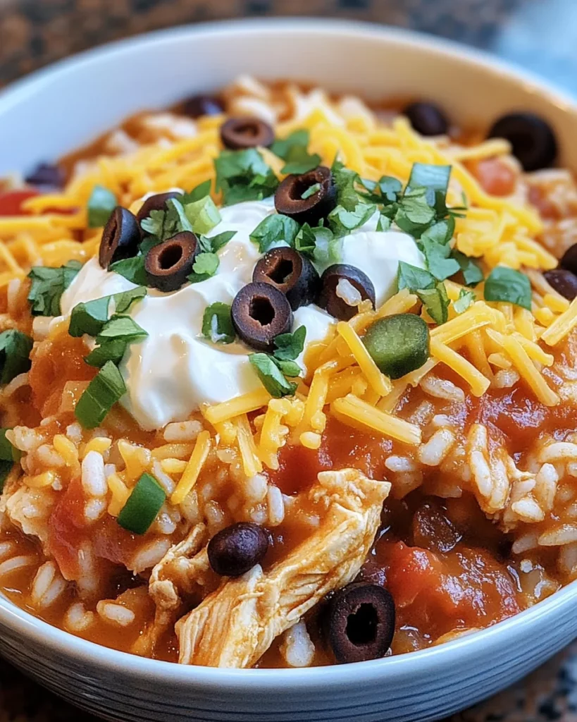 Crock Pot Chicken and Rice Burrito Bowl