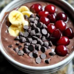 Chocolate Cherry Cottage Cheese Smoothie Bowl