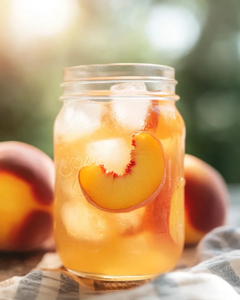 Homemade Peach Lemonade