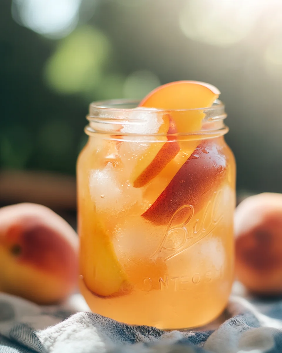 Homemade Peach Lemonade: Refreshing Summer Delight!