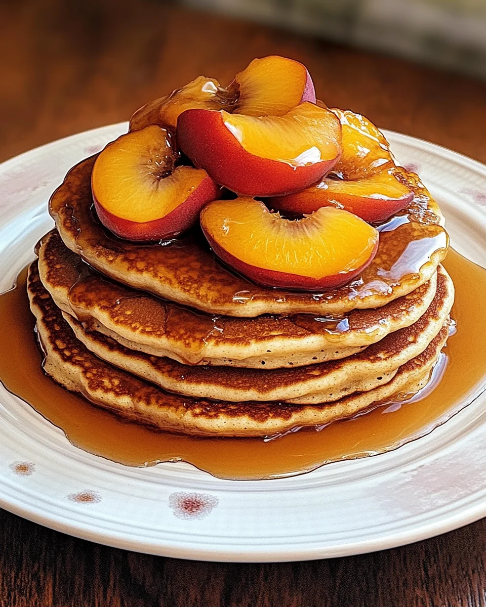 Caramel Peach Upside-Down Pancakes: A Breakfast Delight!