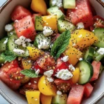 Peach Watermelon Salad