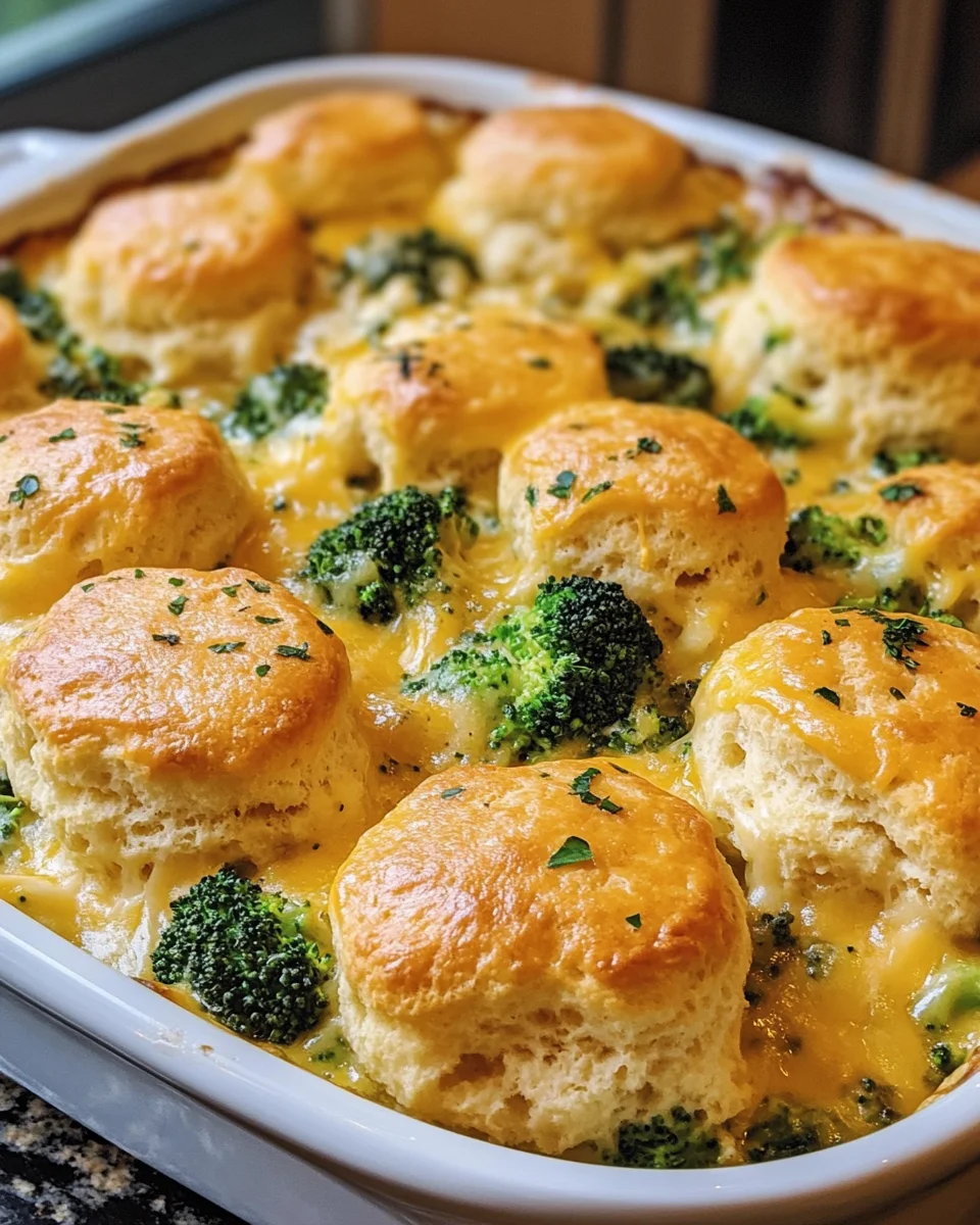 Broccoli Cheddar Biscuit Casserole: Your New Favorite Dinner!
