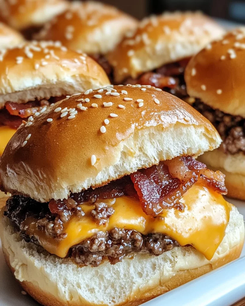 Bacon Cheeseburger Sliders
