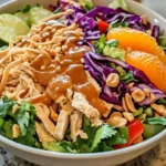 Thai Chicken Salad with Homemade Peanut Dressing