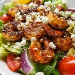 Blackened Shrimp Salad with Feta Vinaigrette