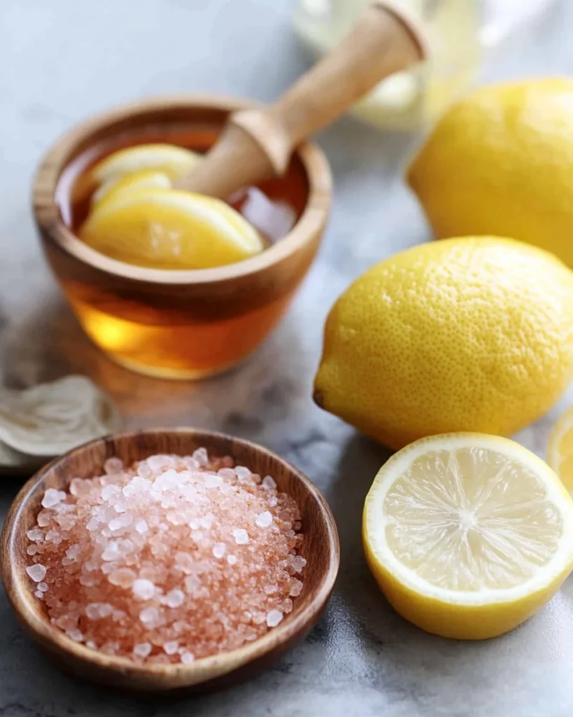 Pink salt trick recipe in a glass jar