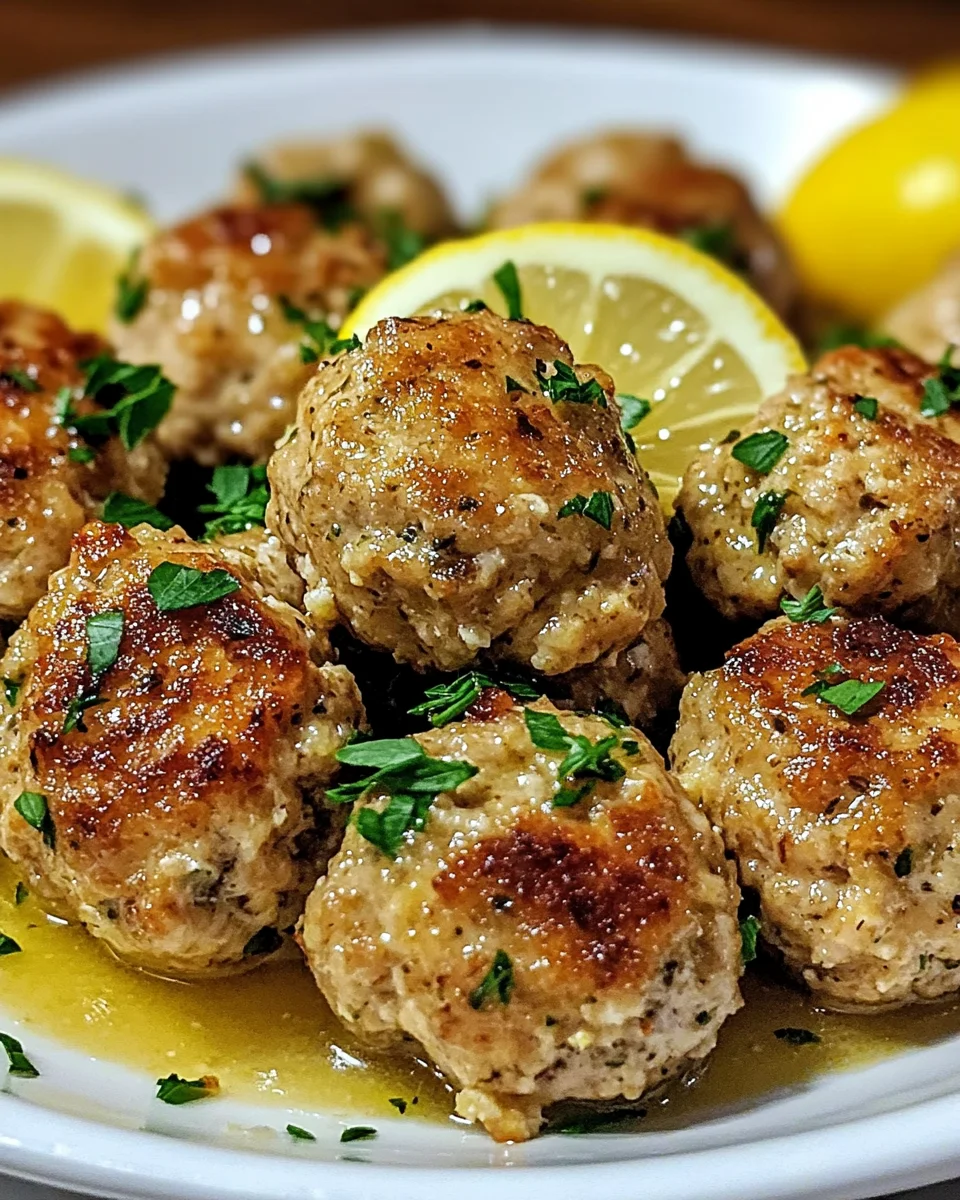 Chicken Piccata Meatballs