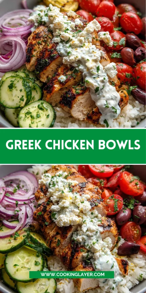 Greek Chicken Bowls
