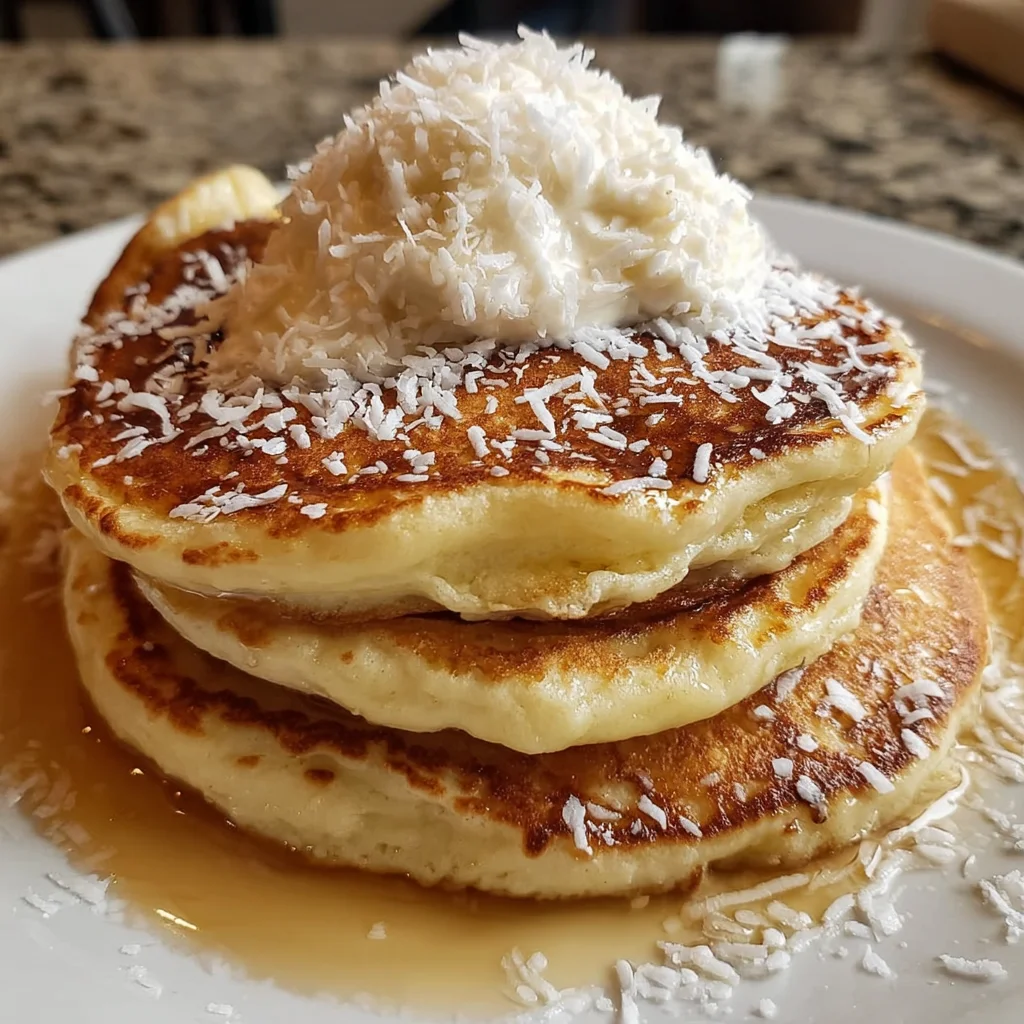 Sweet Coconut Cream Pancakes that Everyone Will Love!