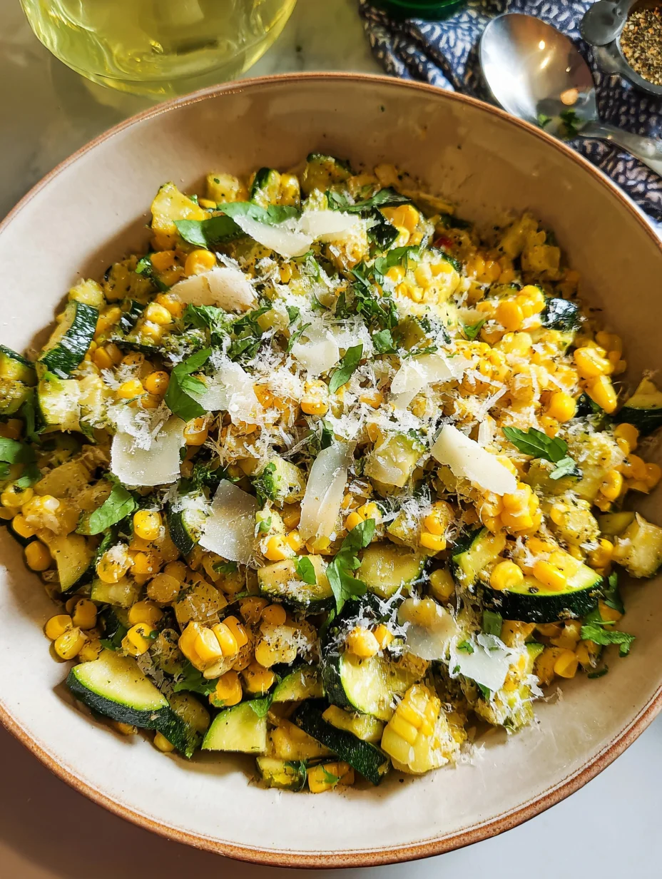 Parmesan Zucchini and Corn: A Delightful Summer Dish!