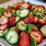 Cucumber Strawberry Salad