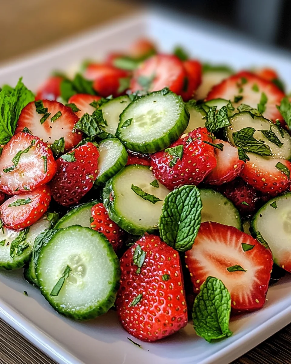 Cucumber Strawberry Salad: A Refreshing Summer Delight!