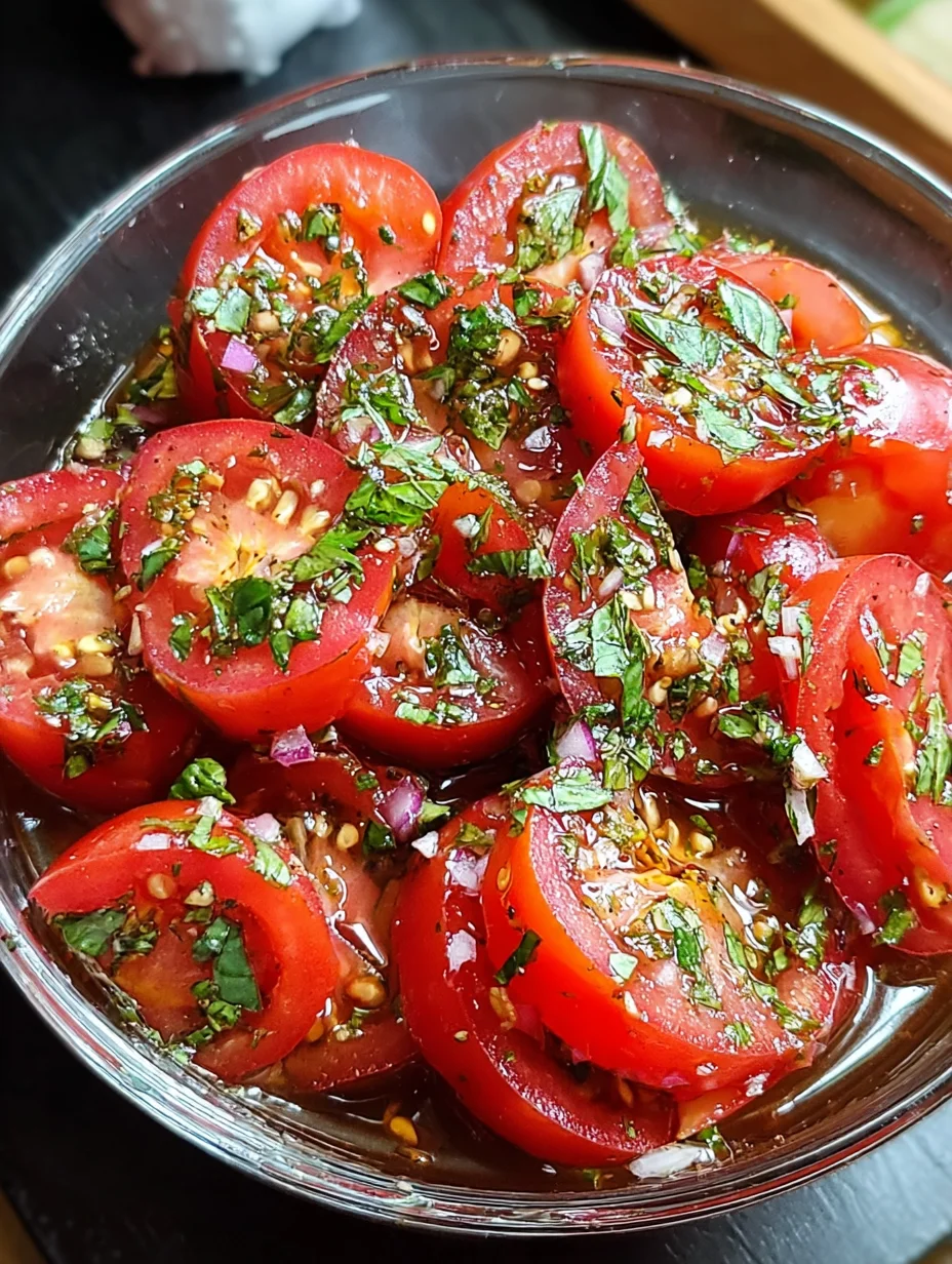 Zesty Marinated Tomatoes