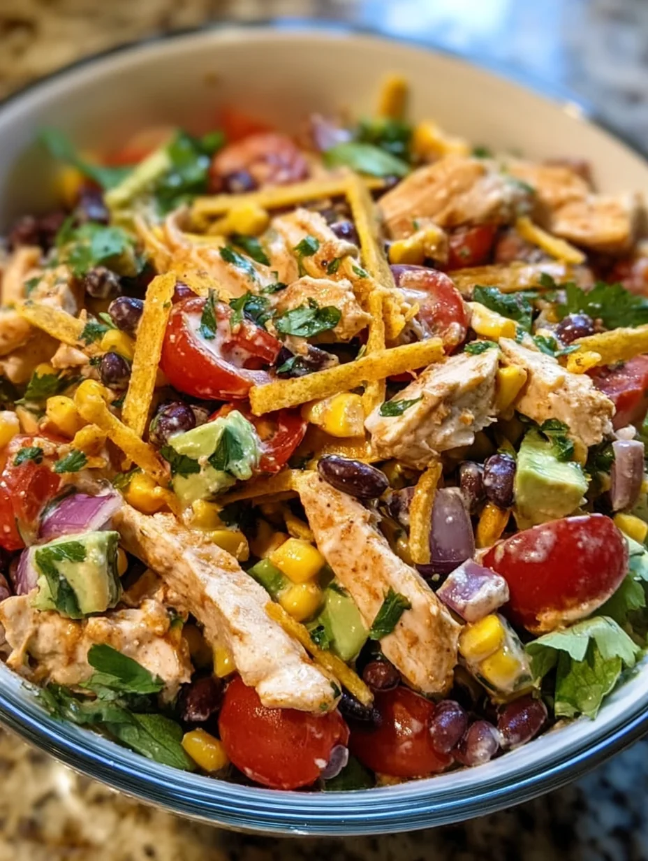 Zesty Southwest Chicken Salad: A Flavorful Delight!