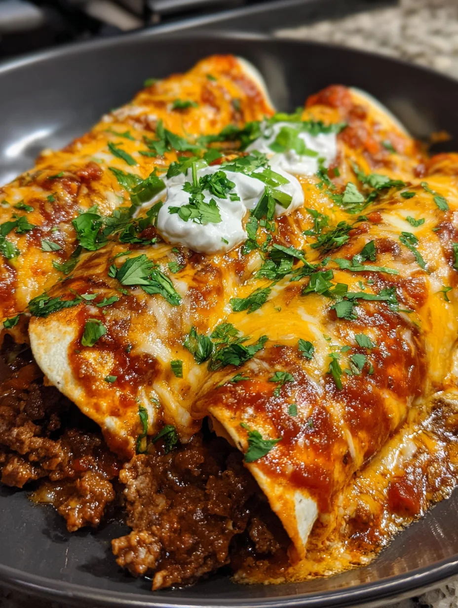 Beef Enchiladas Red Sauce