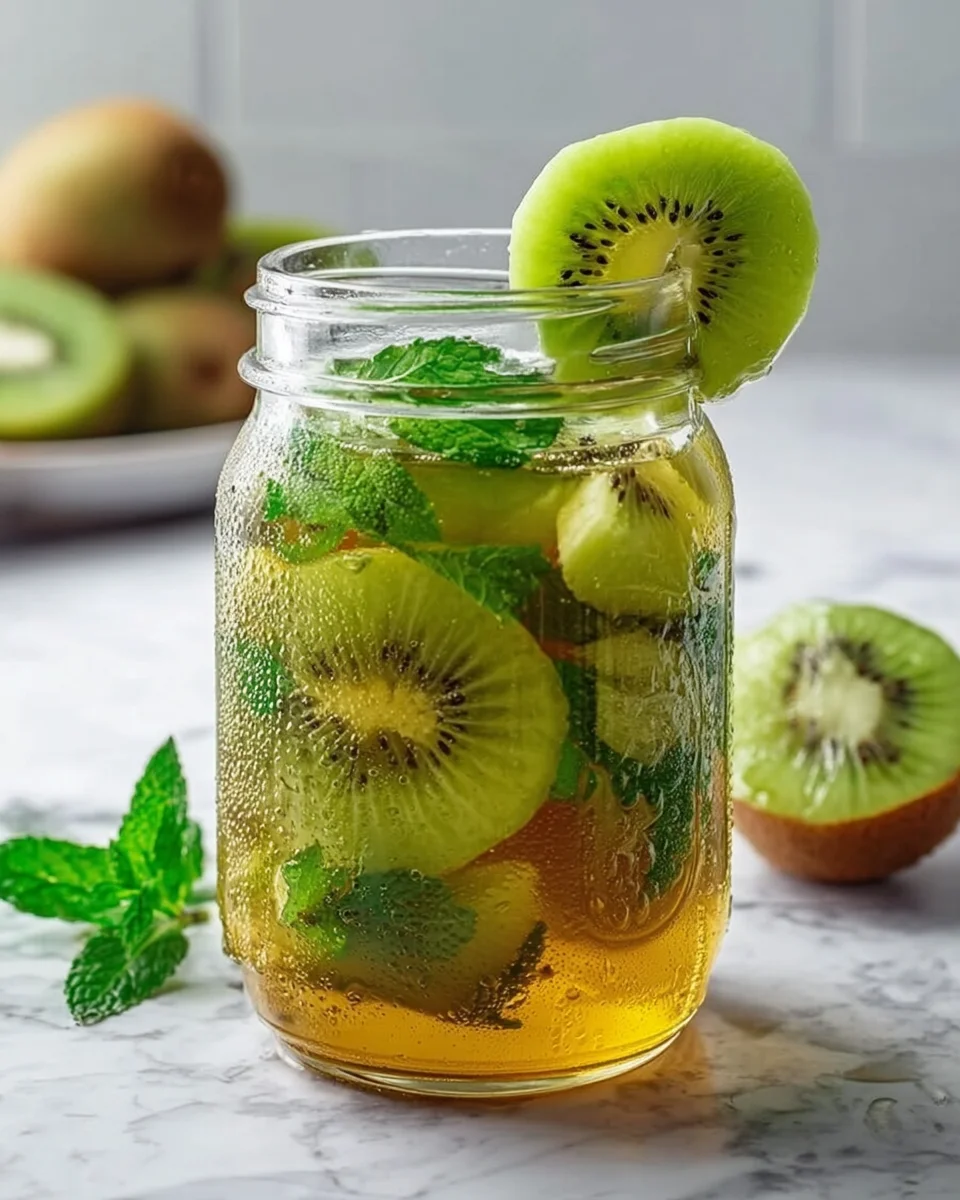 Kiwi Mint Cold Brew Green Tea: Refresh Your Summer Sip!