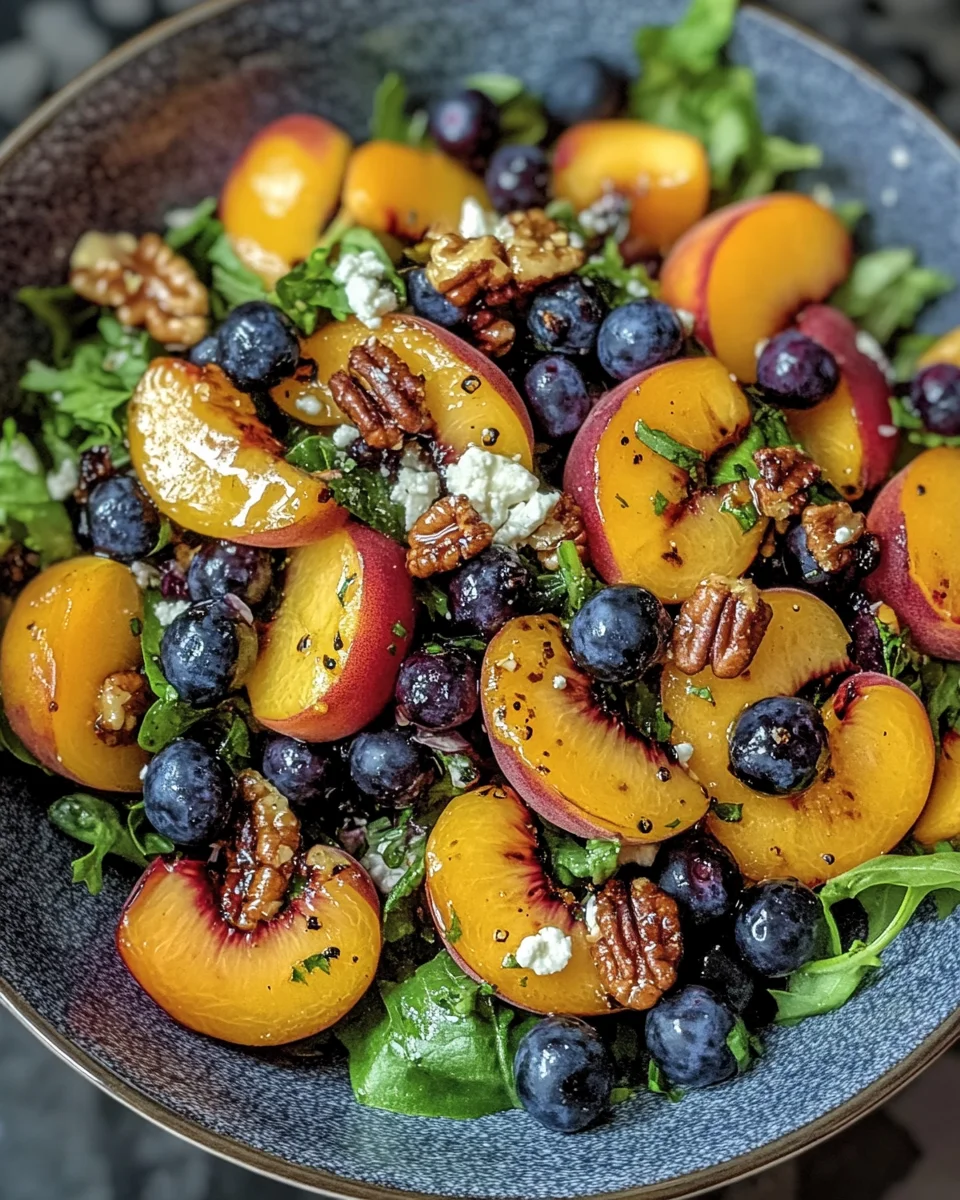 Grilled Peach Blueberry Salad: A Delightful Summer Treat!