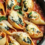 Easy Spinach & Ricotta Stuffed Shells