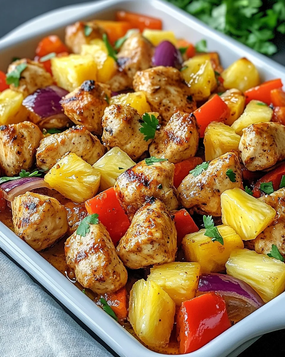Hawaiian Chicken Sheet Pan: A Quick and Tasty Dinner!