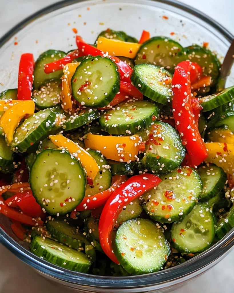 Cucumber and Sweet Pepper Salad