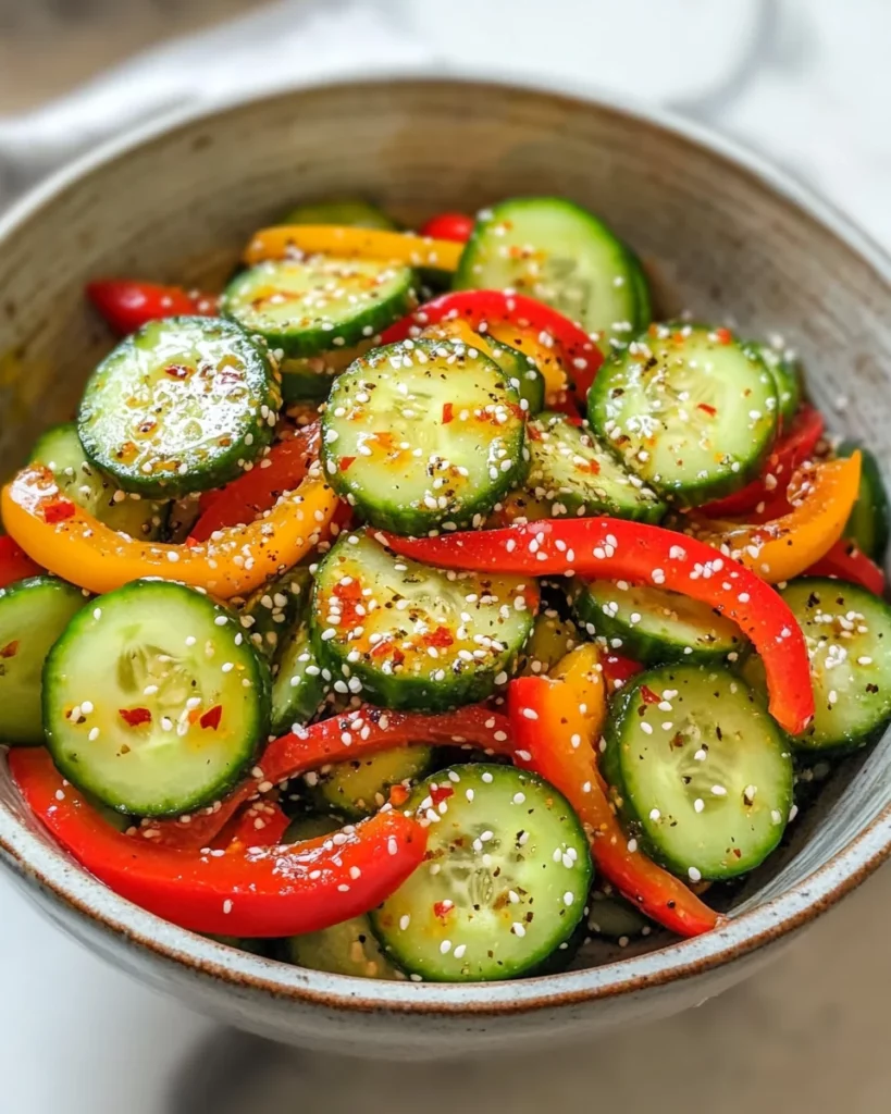 Cucumber and Sweet Pepper Salad