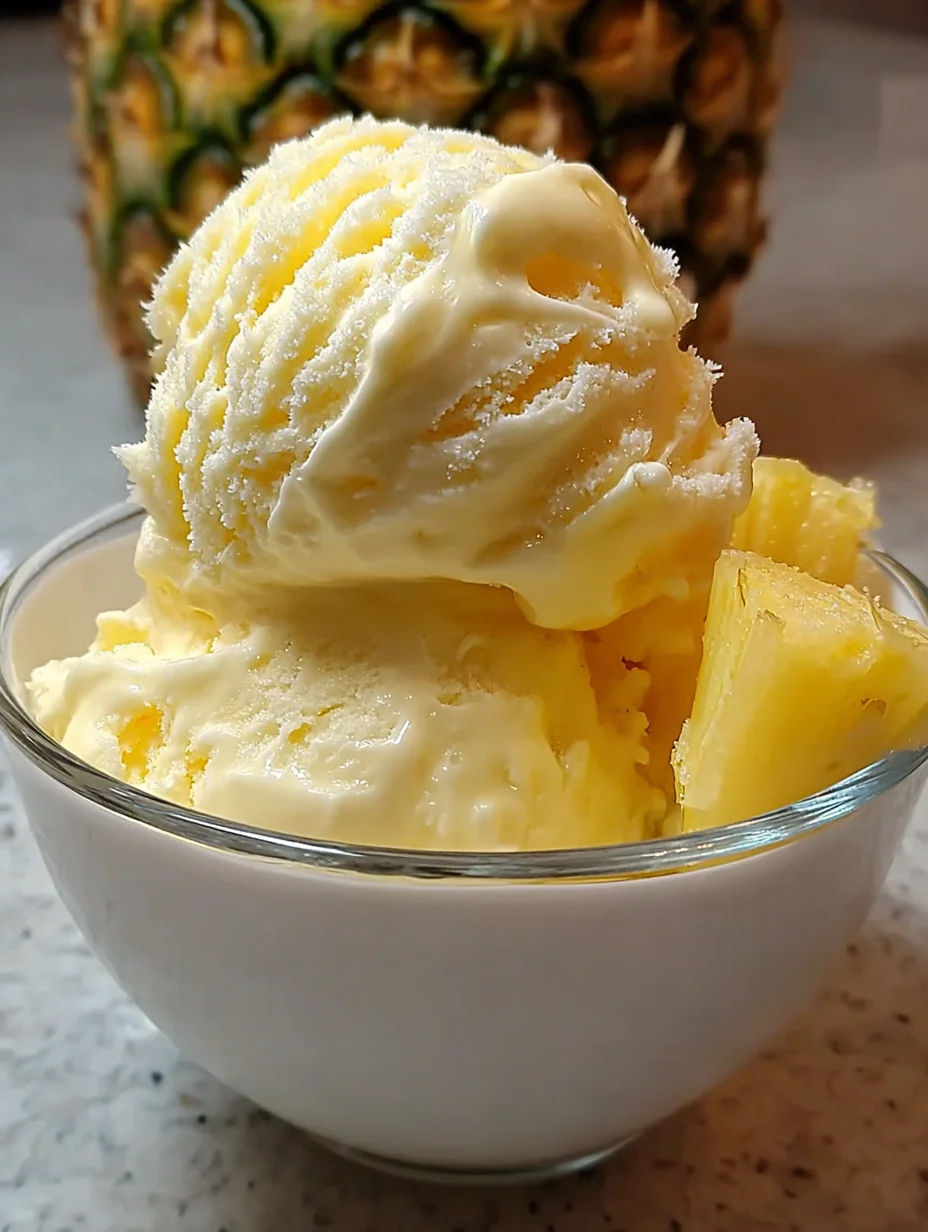 Pineapple Ice Cream