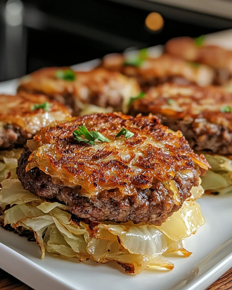 Oven-Baked Cabbage Burgers