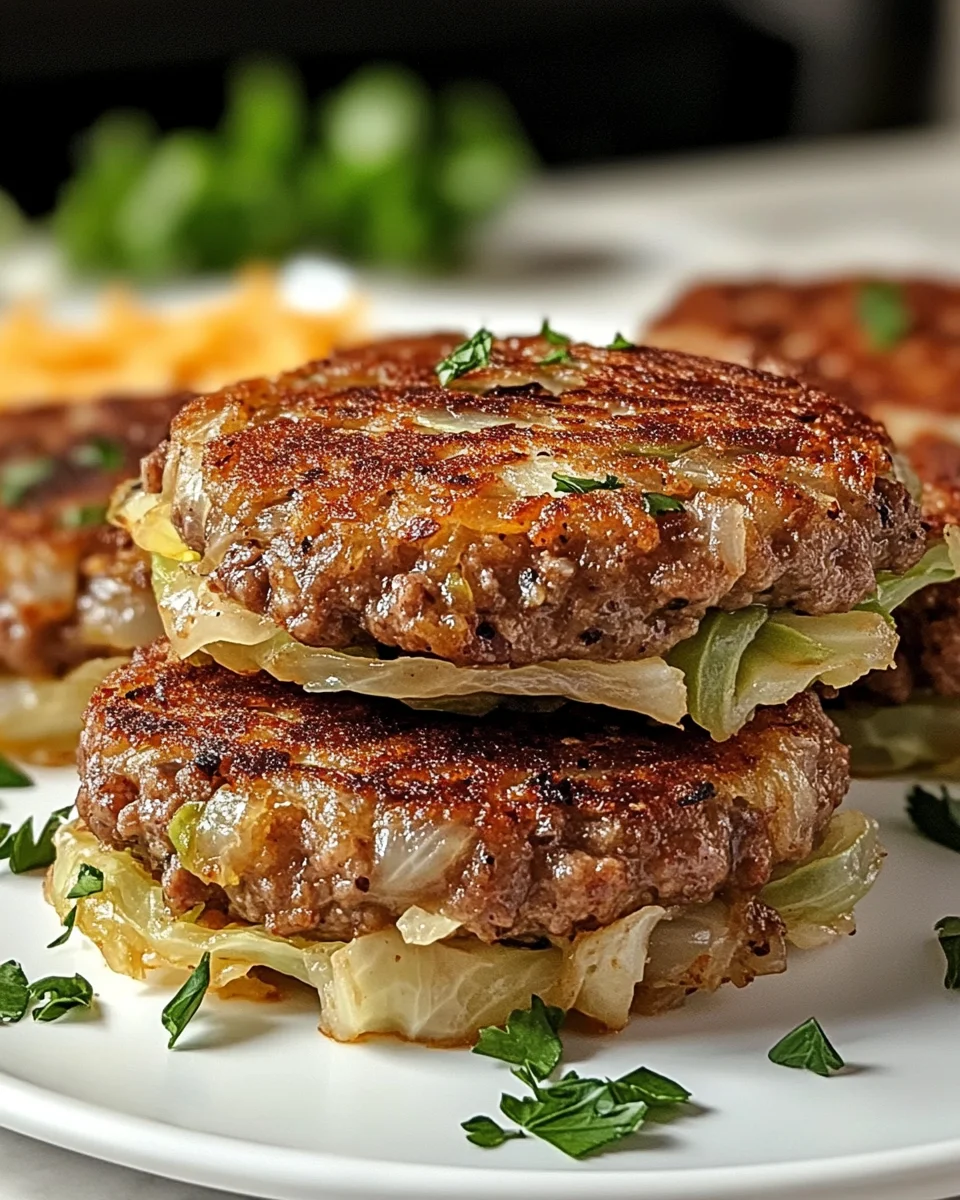 Oven-Baked Cabbage Burgers
