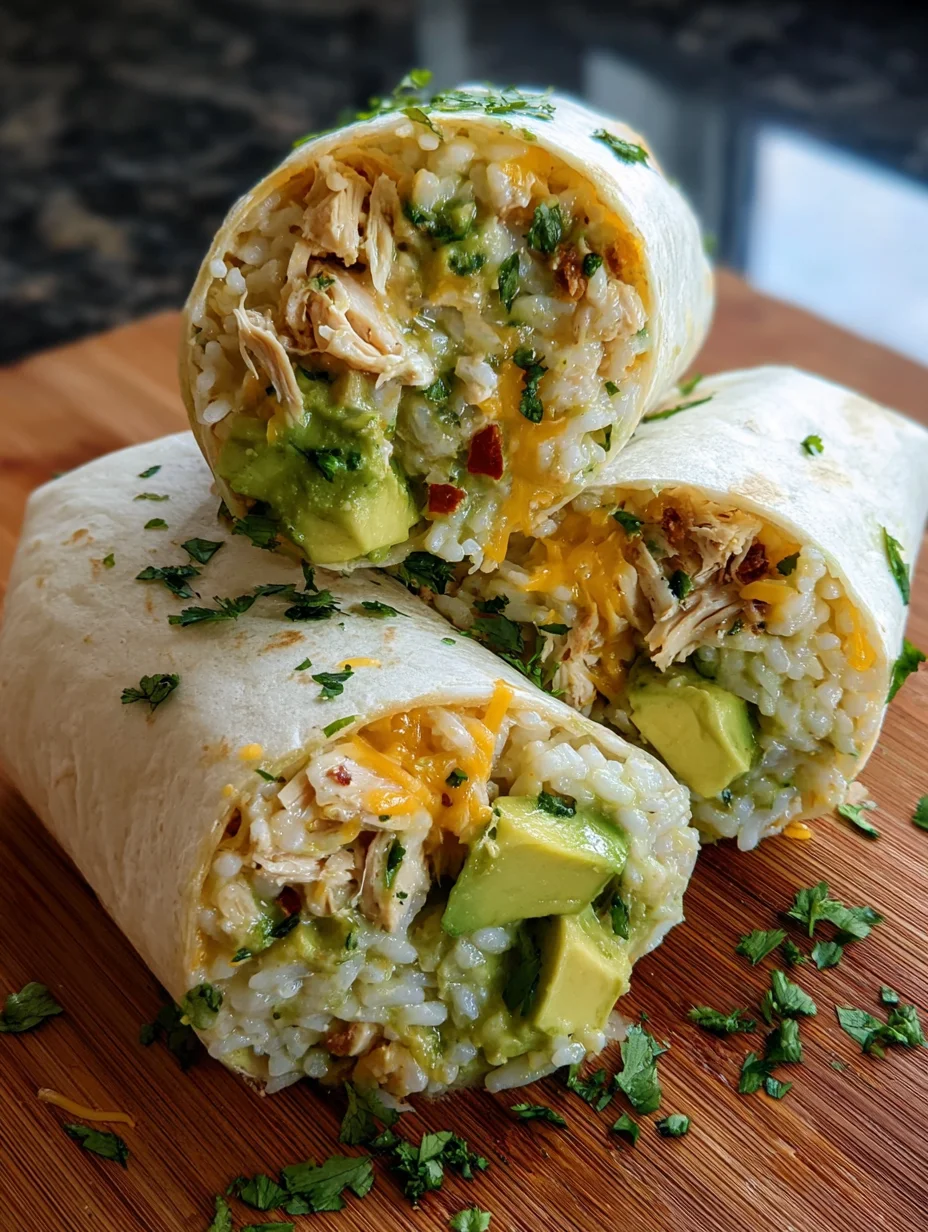 Chicken Avocado Ranch Burritos are a tasty delight!