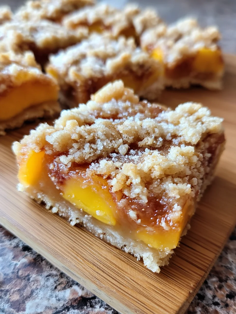 Heavenly Summer Peach Bars: Delight in Every Bite!